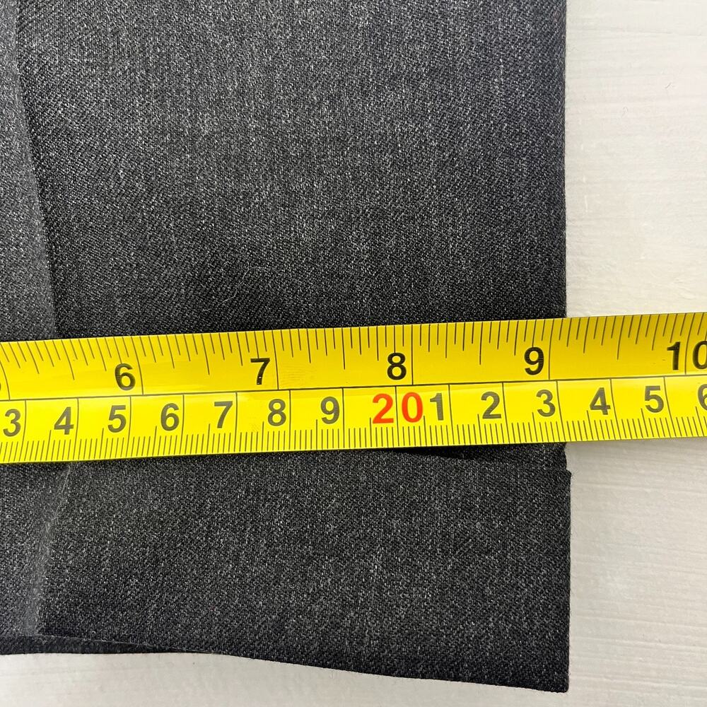 Joseph & Feiss Gold Mens 44 Gray Wool Dress Pants Pleated Front Cuffed Hem Comfy - Picture 10 of 11